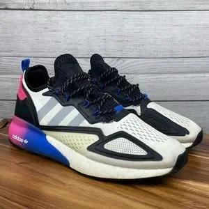 adidas | Shoes | Adidas Zx 2k Boost White Multi Blue Pink
